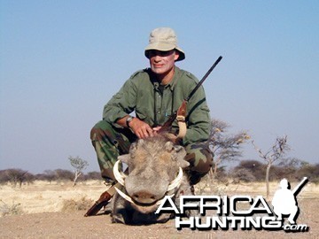 Hunting Warthog Namibia