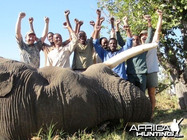 Caprivi team with 58 lbs trophy