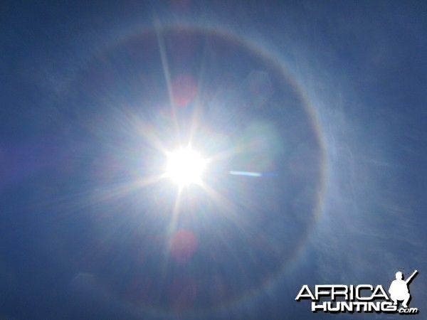 Sun Halo in Namibia