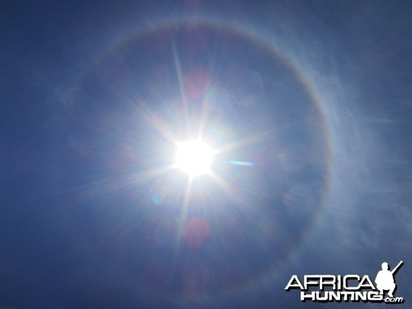 Sun Halo in Namibia