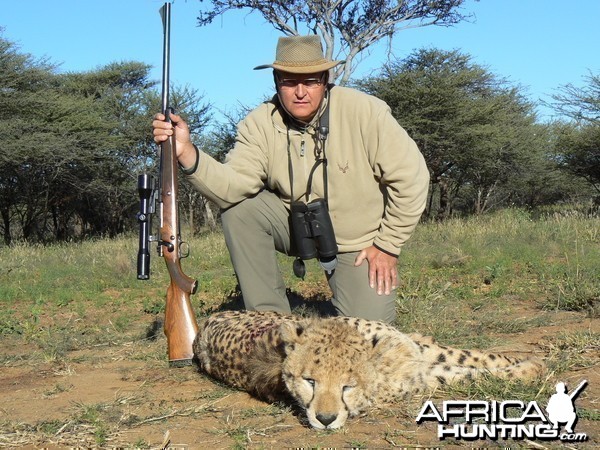 Hunting Cheetah in Namibia with Ozondjahe Hunting Safaris