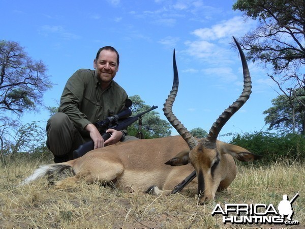 Hunting Black-faced Impala in Namibia