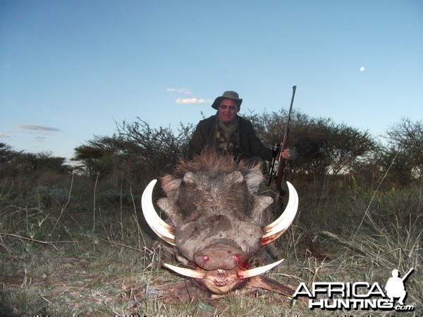 Hunting Warthog in Namibia