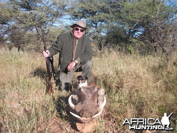 Hunting Warthog in Namibia