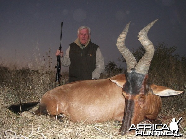 Hunting Red Hartebeest in Namibia