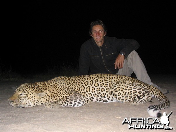 Big Leopard Selous game reserve Tanzania