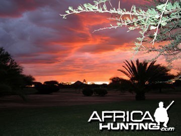 Sunset in Namibia