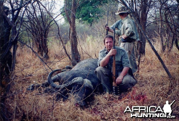 Buffalo shot in 1990 Kasonso, Zambia