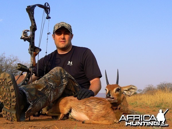 Steenbok bowhunted at Ozondjahe Hunting Safaris Namibia