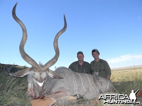 Three horned Greater Kudu hunted in South Africa