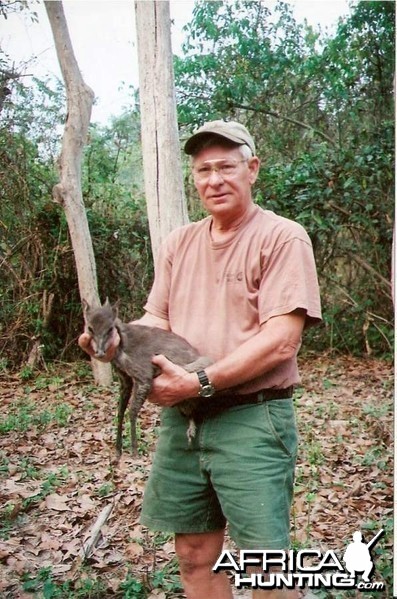 Blue Duiker hunted in Central Africa with Club Faune