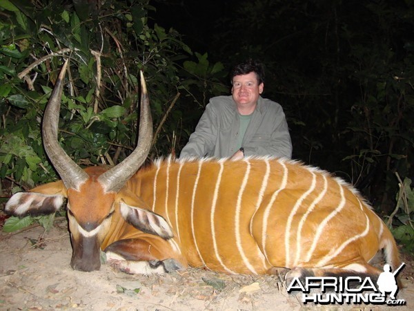 Bongo hunted in Central Africa with Club Faune