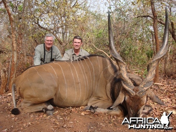 Lord Derby Eland hunted in Central Africa with Club Faune