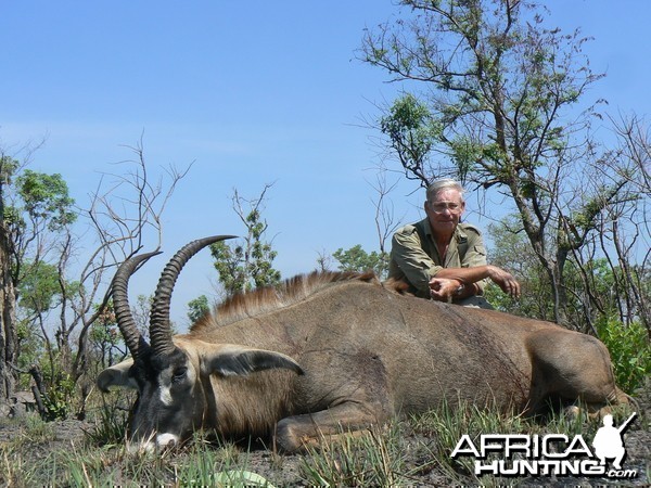 Roan Antelope hunted in Central Africa with Club Faune