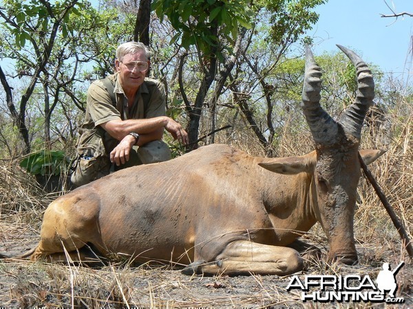 Lelwel Hartebeest hunted in Central Africa with Club Faune