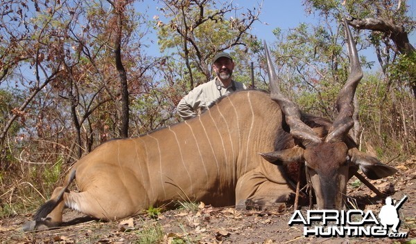 Lord Derby Eland hunted in Central Africa with Club Faune