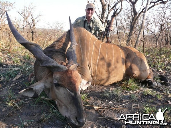 Lord Derby Eland hunted in Central Africa with Club Faune