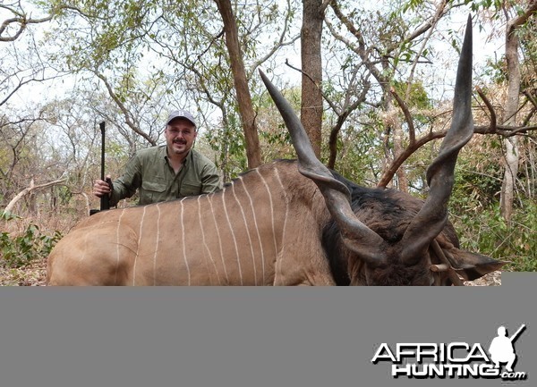 Lord Derby Eland hunted in Central Africa with Club Faune