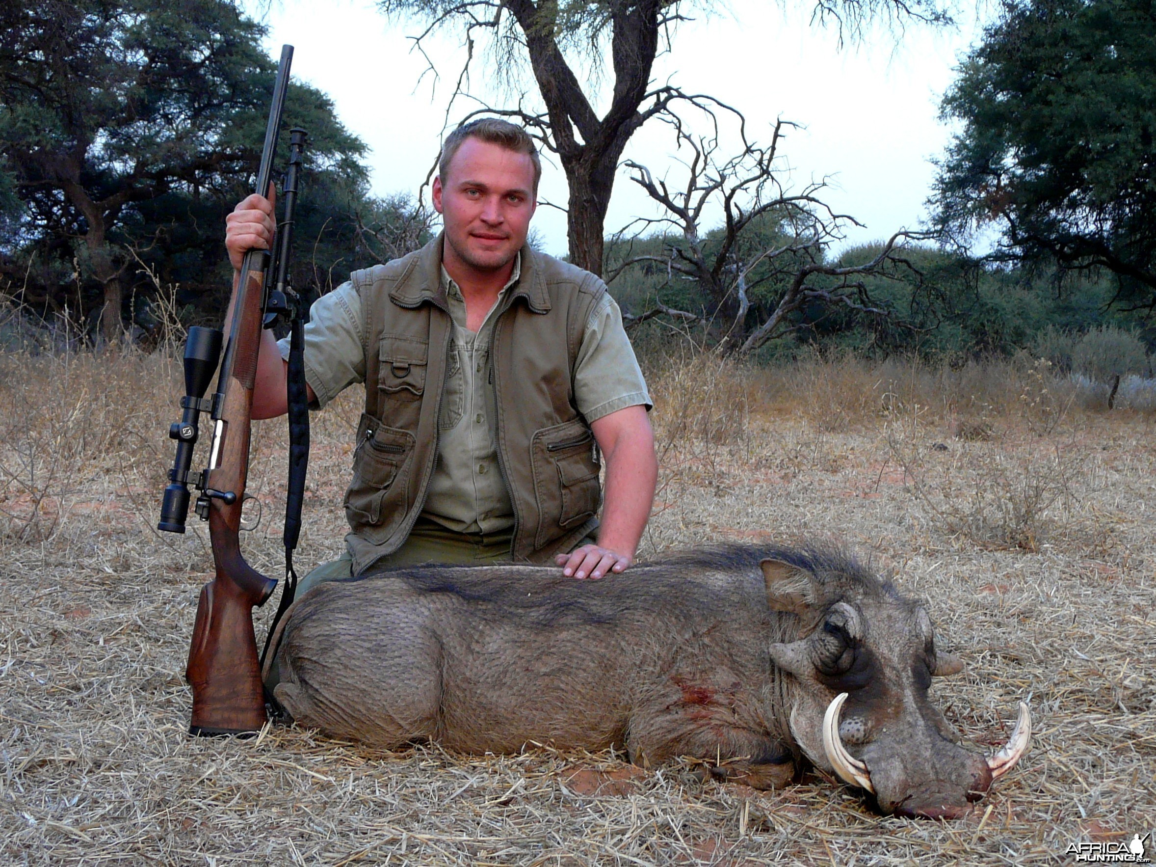 12&quot;Warthog taken near Grootfontein, Namibia, by Charl Kemp