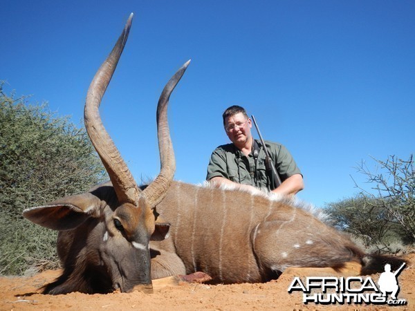 Nyala hunted with Wintershoek Johnny Vivier Safaris