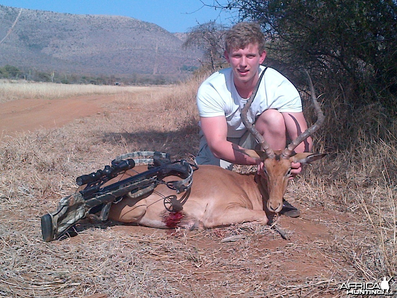 25 inch rowland ward impala taken with crossbow