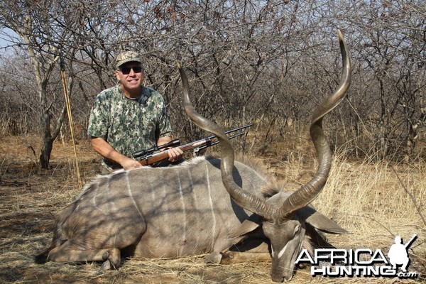 Greater Kudu hunted with Ozondjahe Hunting Safaris in Namibia