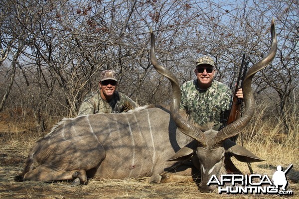 Greater Kudu hunted with Ozondjahe Hunting Safaris in Namibia