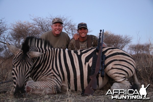 Burchell's Zebra hunted with Ozondjahe Hunting Safaris in Namibia