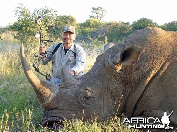 26&quot; + Rhino shot S. Africa with Warthog Safaris