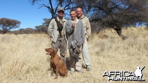 Wingshooting Dove in Namibia