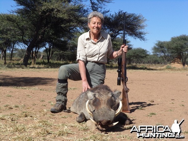 Hunting Warthog in Namibia