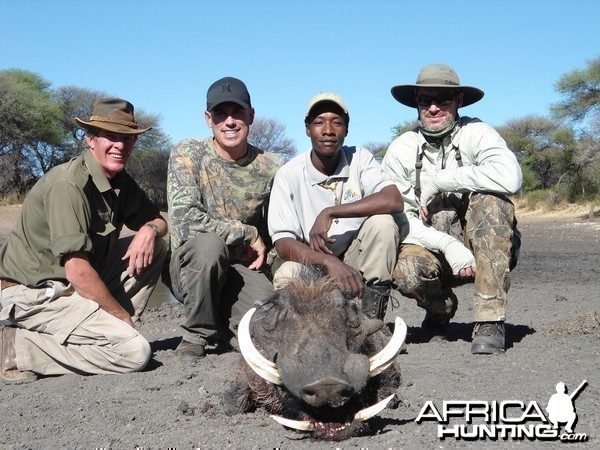 Hunting Warthog in Namibia