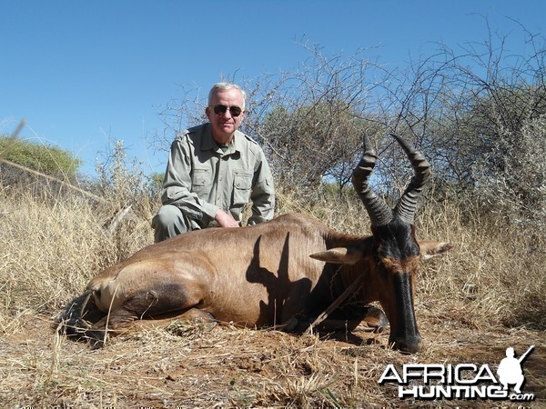 Hunting Red Hartebeest in Namibia