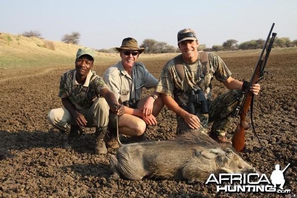 Hunting Warthog Cull in Namibia