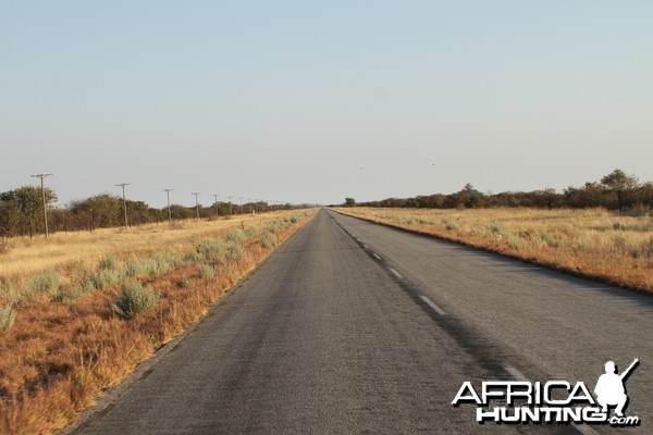 Road to Etosha National Park