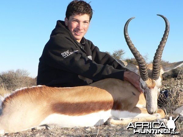 Springbok hunted with Wintershoek Johnny Vivier Safaris