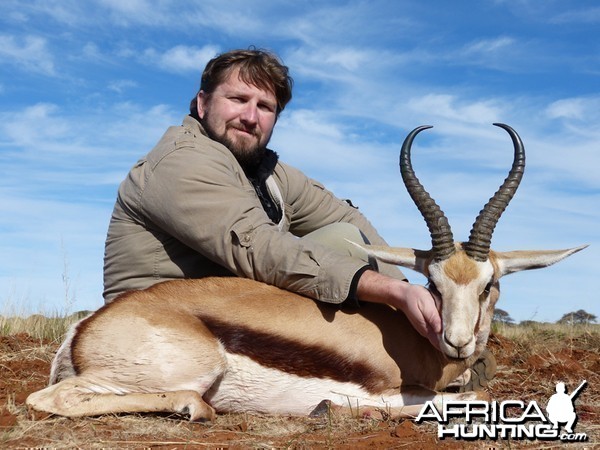 Springbok hunted with Wintershoek Johnny Vivier Safaris