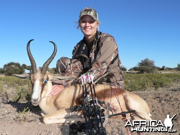 Copper Springbok hunted with Wintershoek Johnny Vivier Safaris