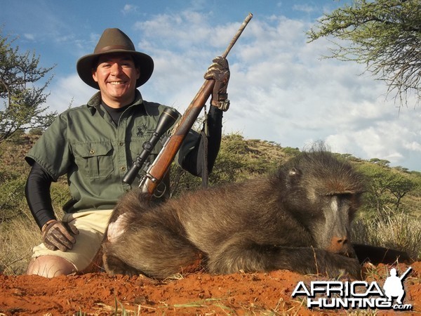 Baboon hunted with Wintershoek Johnny Vivier Safaris