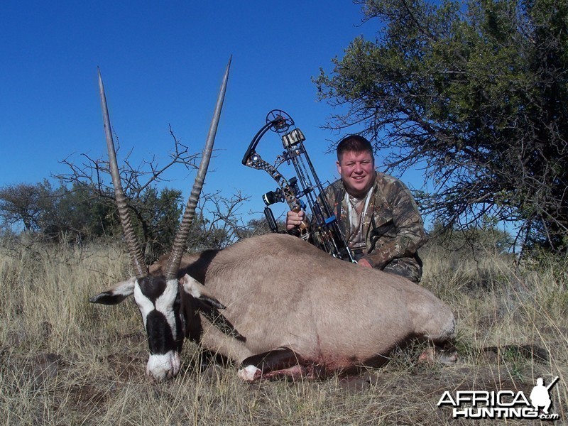 Gemsbok hunted with Wintershoek Johnny Vivier Safaris