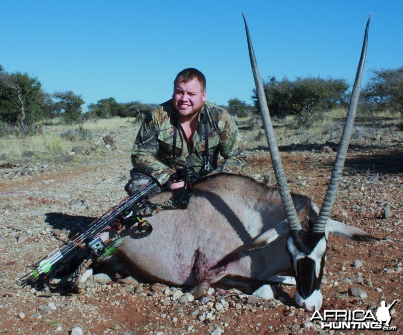 Gemsbok hunted with Wintershoek Johnny Vivier Safaris