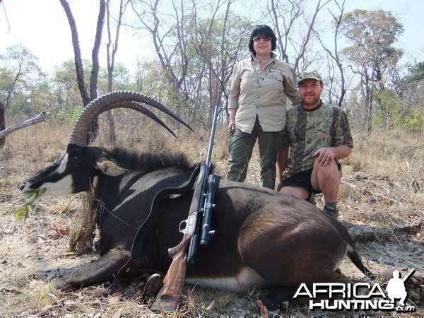 Sable hunted with Balla-Balla Safaris in Zambia
