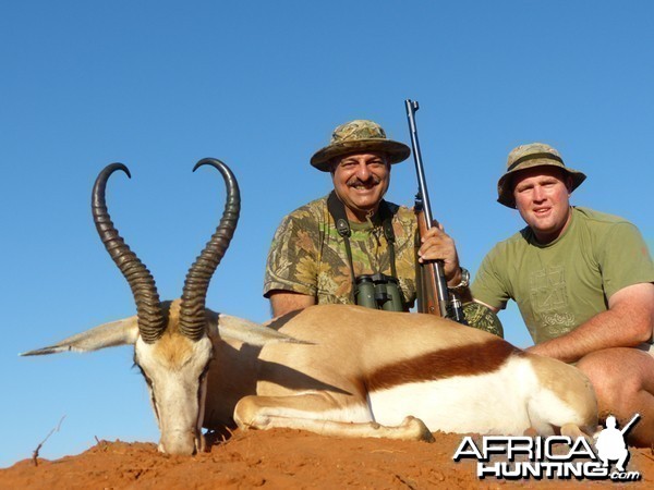 Springbok hunt with Wintershoek Johnny Vivier Safaris