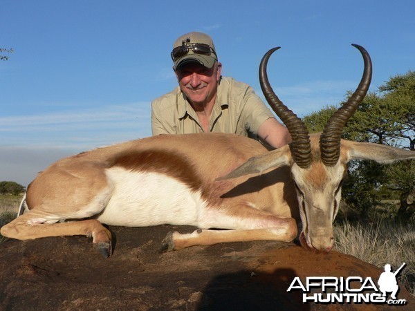 Springbok hunt with Wintershoek Johnny Vivier Safaris