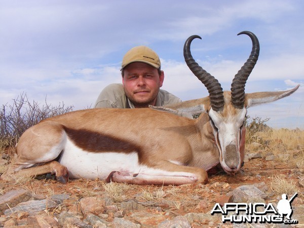 Springbok hunt with Wintershoek Johnny Vivier Safaris