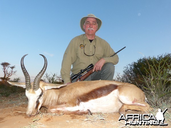 Springbok hunt with Wintershoek Johnny Vivier Safaris