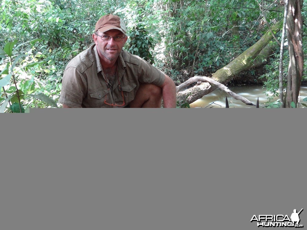Harnessed Bushbuck hunt with CAWA in CAR