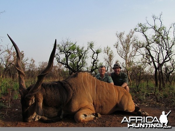 Lord Derby Eland hunt with CAWA in CAR