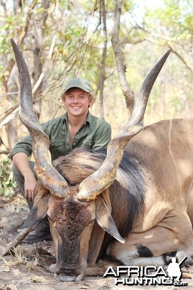 Lord Derby Eland hunt with CAWA in CAR