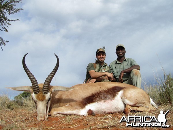 Springbok hunt with Wintershoek Johnny Vivier Safaris